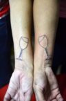 WineGlass Tattoos WineGlass Tattoos - Matching Best Friend Tattoos: Meaningful Ink to Celebrate Your Bond