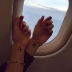 airplanes airplanes - Matching Best Friend Tattoos: Meaningful Ink to Celebrate Your Bond