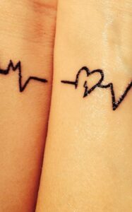 hearttattoos hearttattoos - Best Friend Tattoos for Females: Celebrating Friendship with Ink