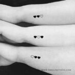 matching-hearts-temporary-tattoo matching hearts temporary tattoo - Matching Best Friend Tattoos: Meaningful Ink to Celebrate Your Bond