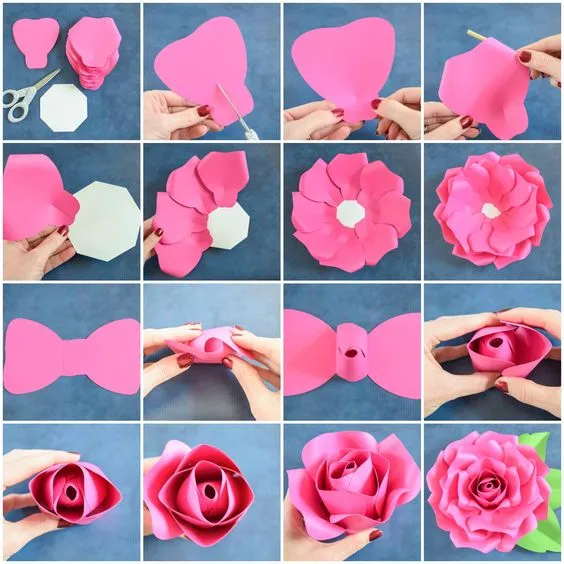 Want to make Some Easy Paper Roses? Great fun free gift idea for a friend or family…
