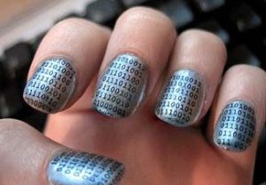 binarynails - The Geek In Us Loves These Binary Nails
