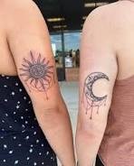 SunandMoonTattoos - Best Friend Tattoos for Females: Celebrating Friendship with Ink