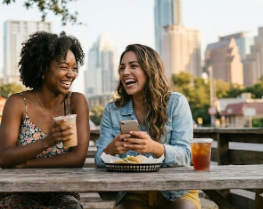 Women friends in Austin