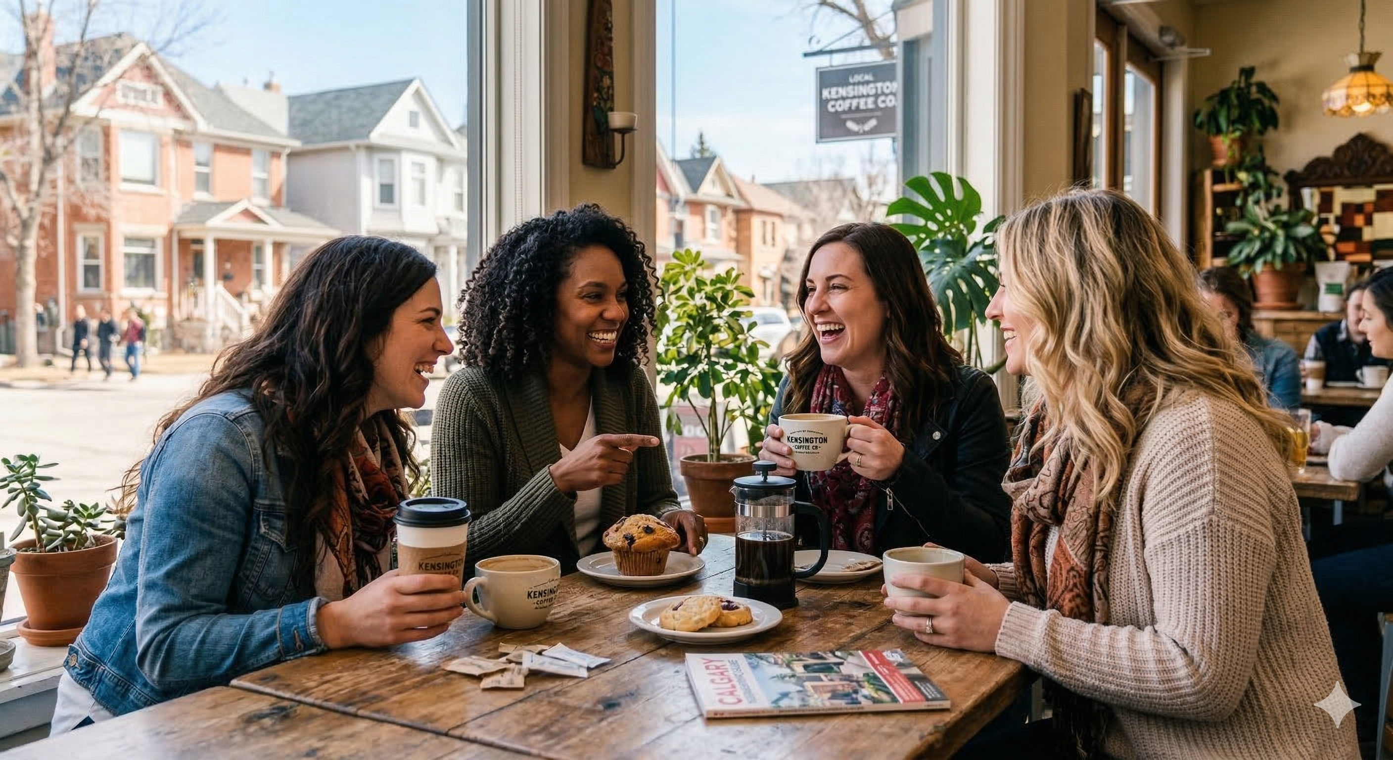 Women friends in Calgary