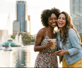 Women friends in Orlando