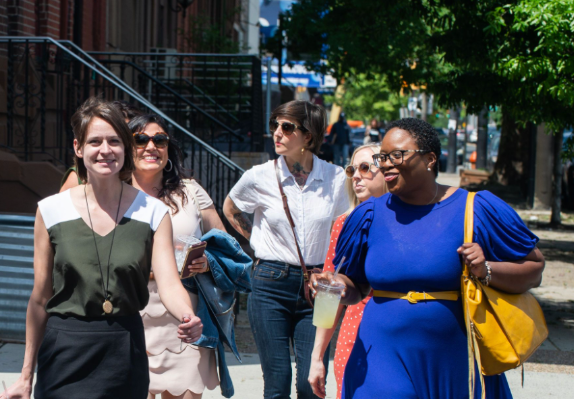 Women friends in Philadelphia