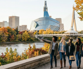 Women friends in Winnipeg